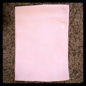 Bubblegum pink strapless crop top